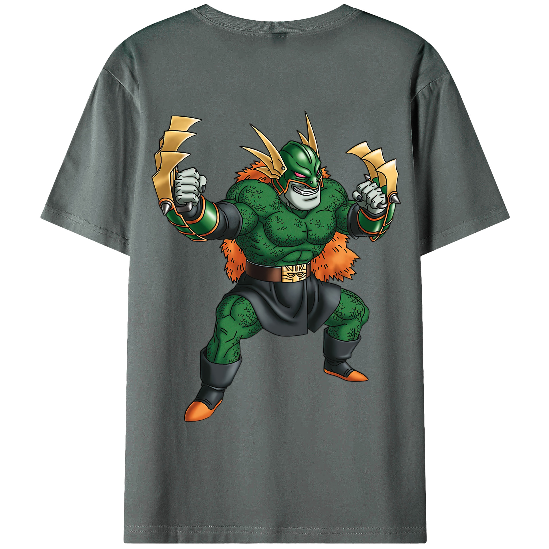 （画像用） ドラゴンクエスト Doragon Kuesuto Dragon Quest 綿100％ メンズ半袖Tシャツ（バックプリント） 通気性